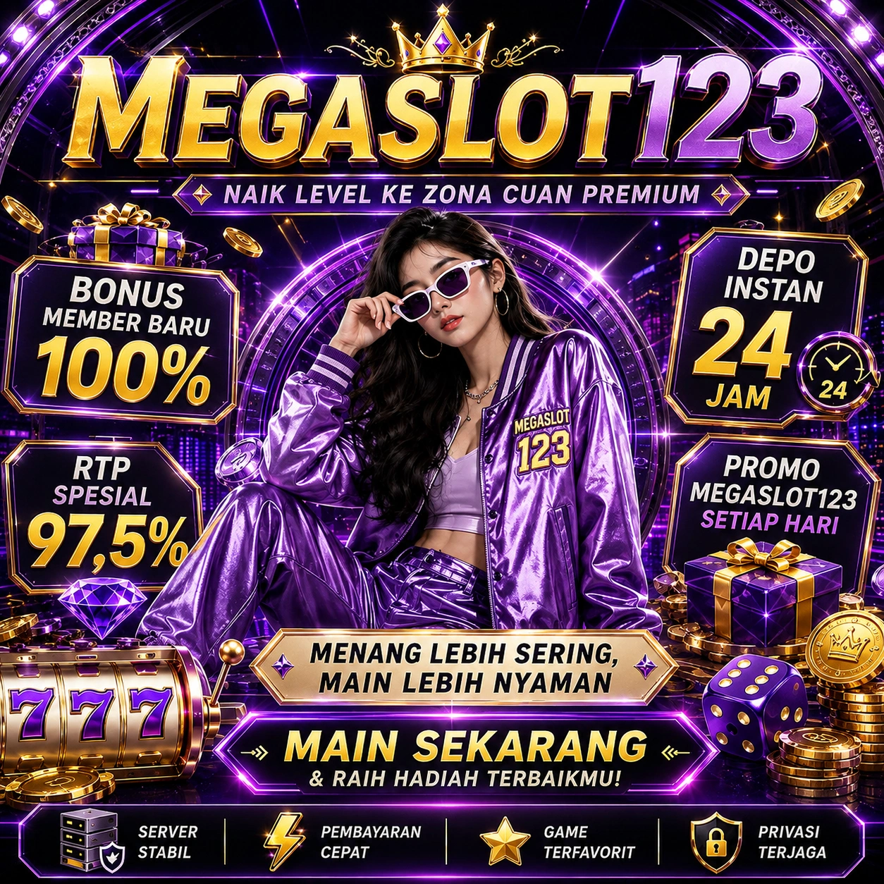 MEGASLOT123 Banner